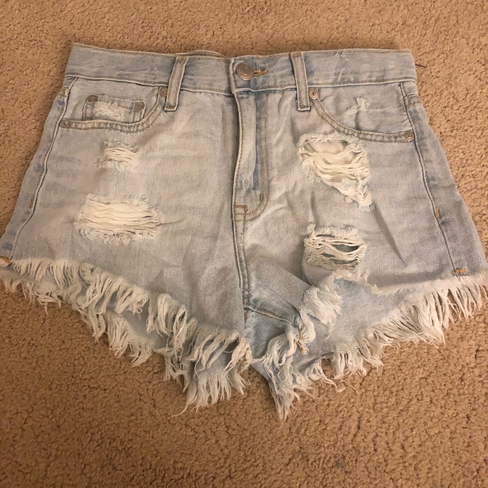 Cute Aero Ripped Jean Shorts
